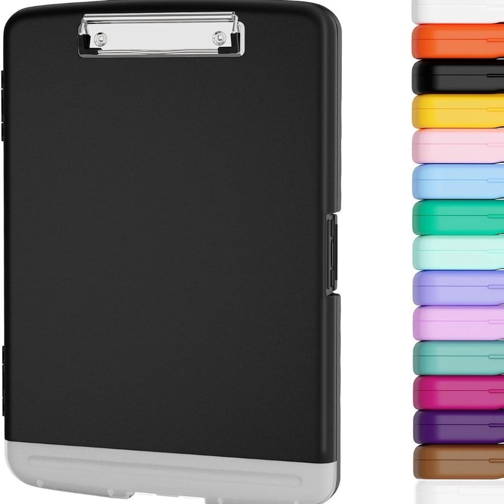 Clipboard with Storage, 8.5 x 11 Organization Box with Pen Holder and A4 Legal P